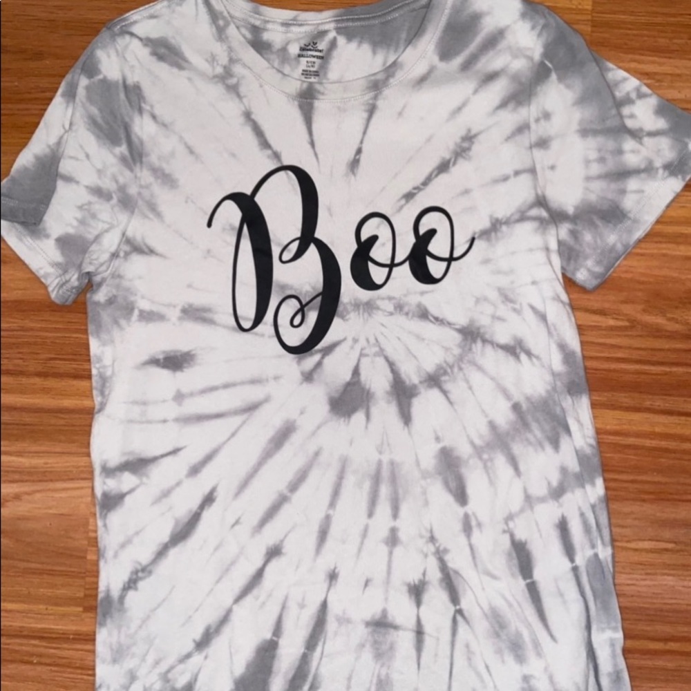 Boo Tie-die shirt